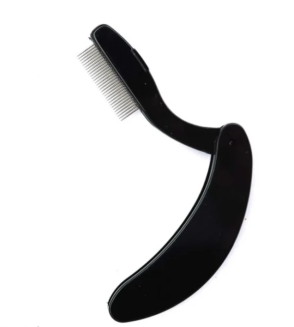 شانه لیفت مژه و ابرو تاشو فلزی - تصویر 3