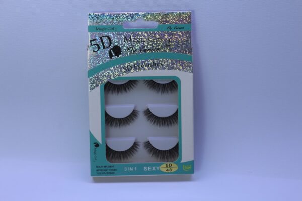 مژه 3 جفتی 5D مجیک گرل کد 48
