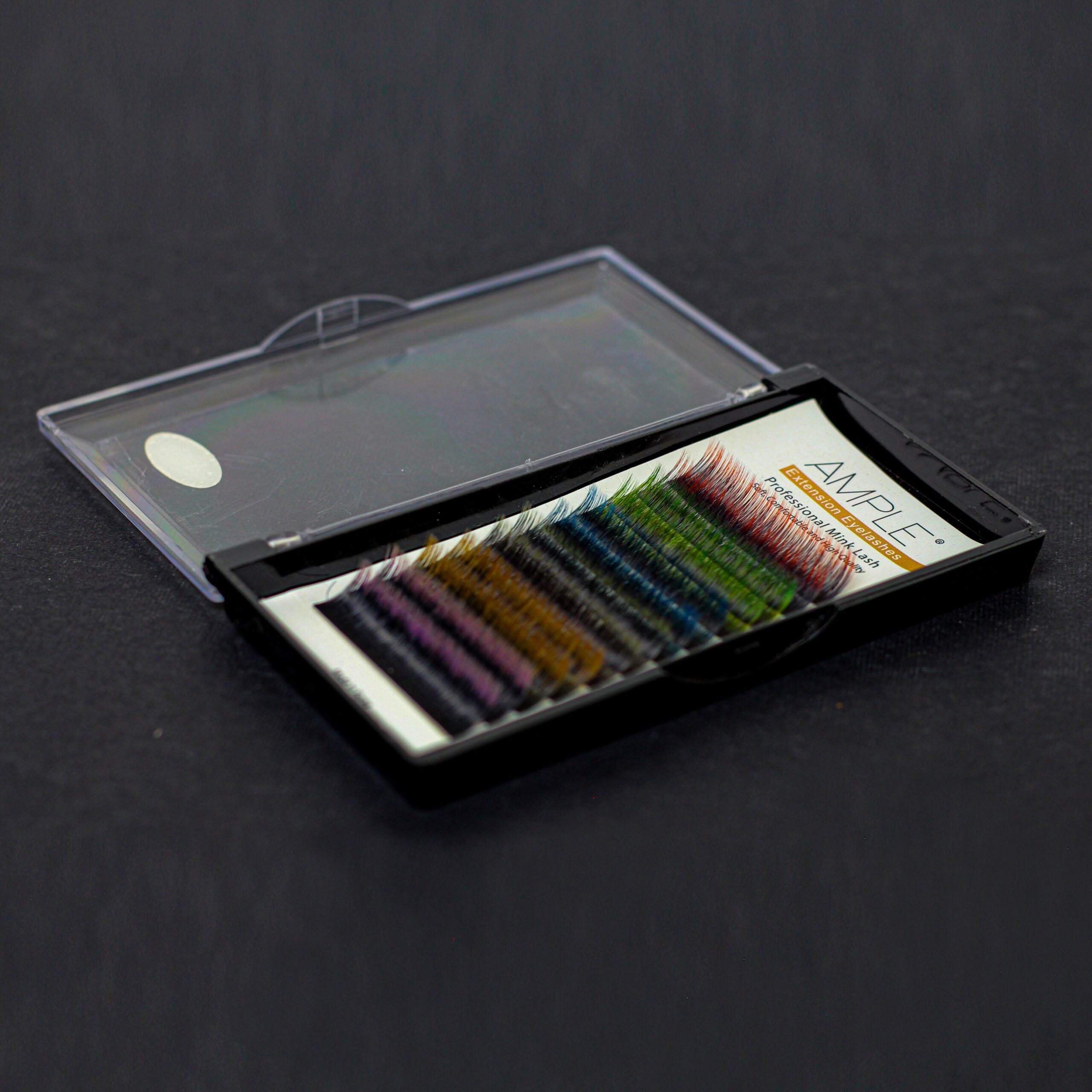 پالت مژه والیوم امپل آمبره رنگی فر D ضخامت ۰.۰۷ 12mm