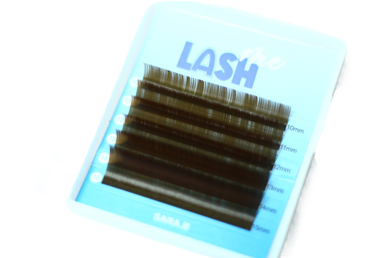 مژه والیوم(6لاین) LASH ME قهوه ای CC-mix0.07 - تصویر 2