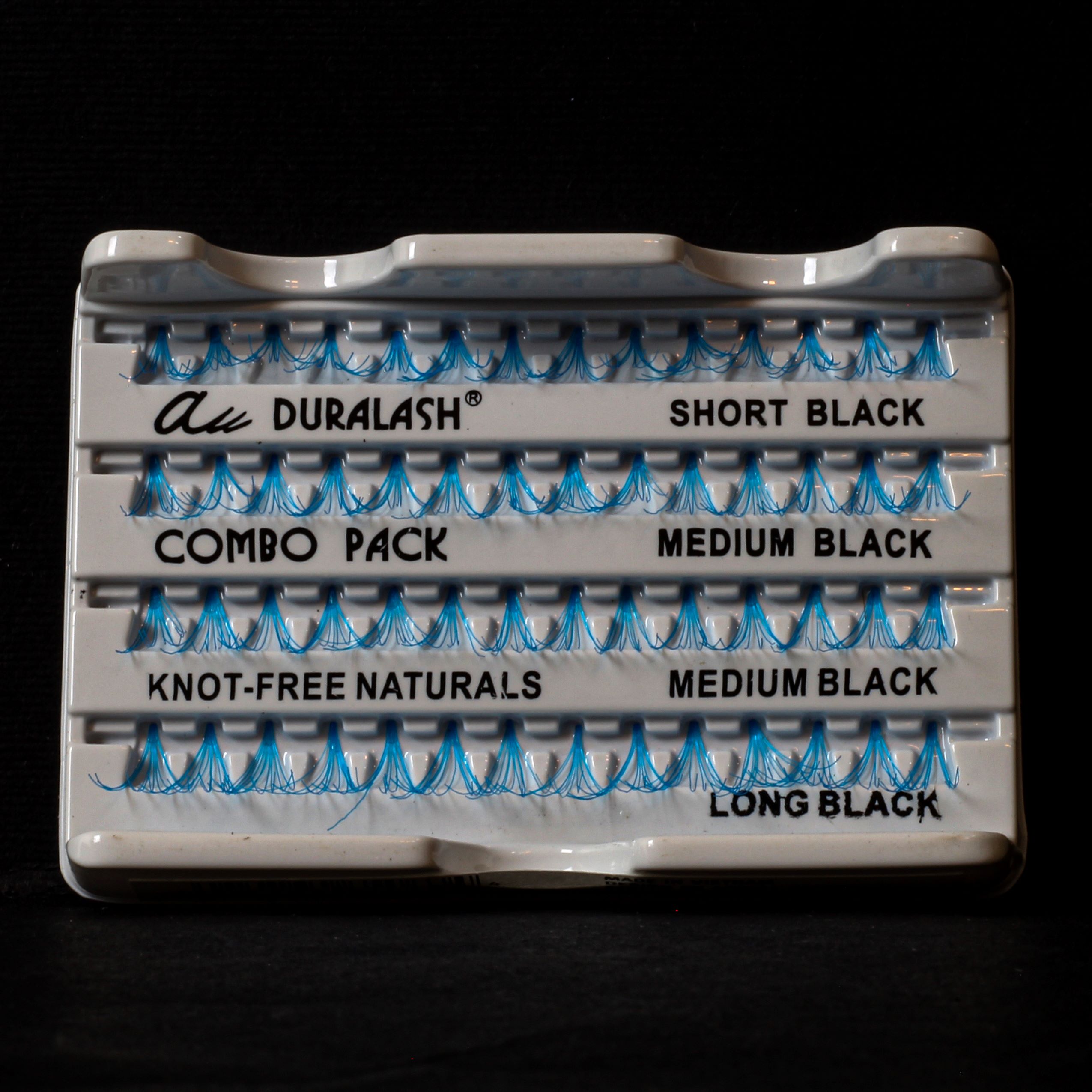 مژه بدون گره آبی آردل میکس سایز