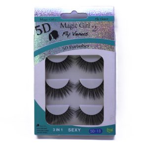 مژه 3 جفتی 5D مجیک گرل کد 18