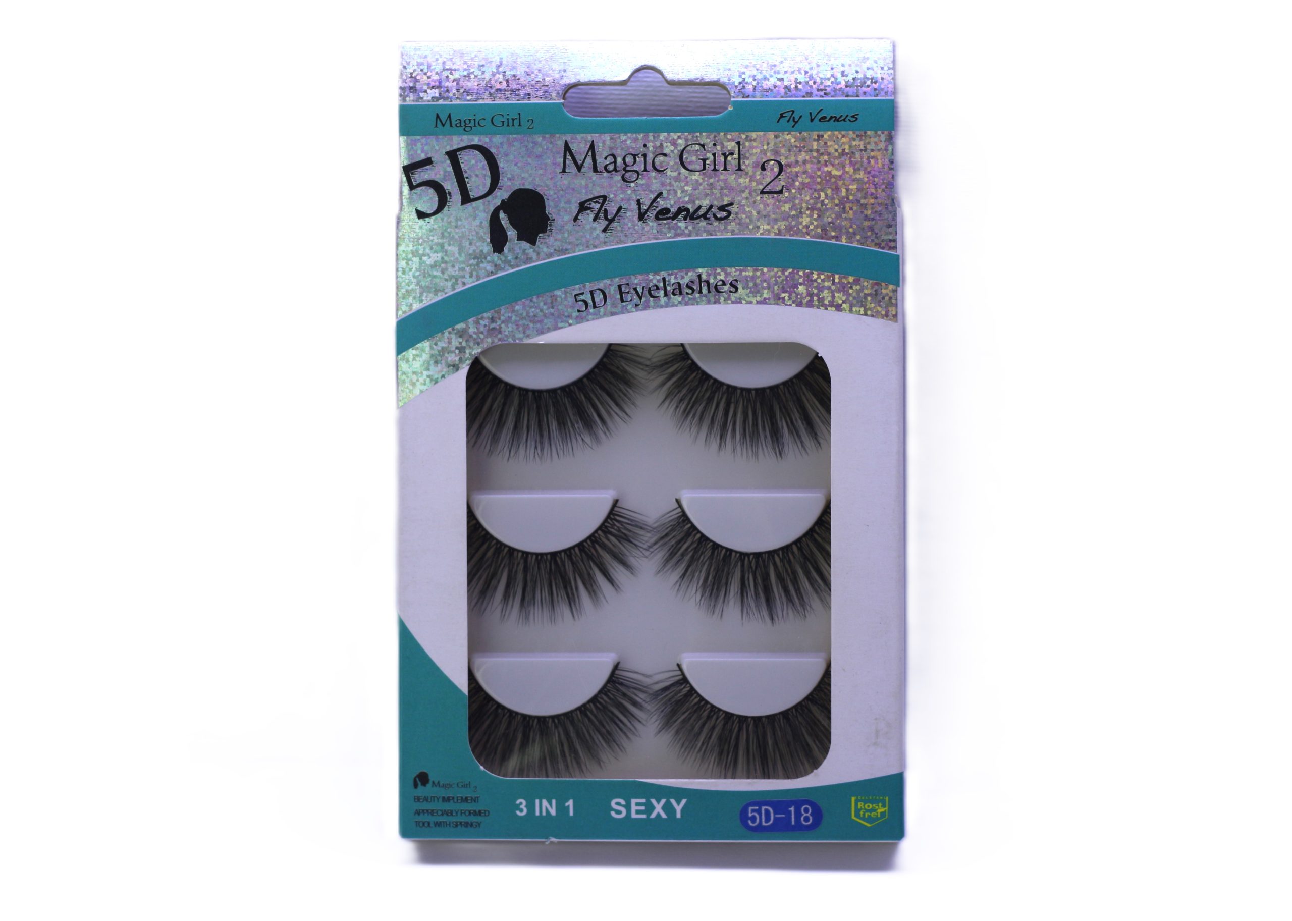 مژه ۳ جفتی 5D مجیک گرل کد ۱۸