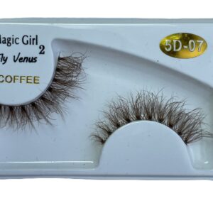 مژه جفتی 5D مجیک گرل سری Coffee کد 07