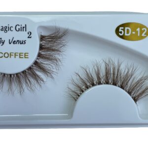 مژه جفتی 5D مجیک گرل سری Coffee کد 12