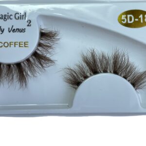 مژه جفتی 5D مجیک گرل سری Coffee کد 18