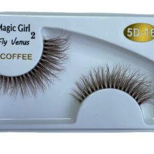 مژه جفتی 5D مجیک گرل سری Coffee کد 16