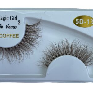 مژه جفتی 5D مجیک گرل سری Coffee کد 13