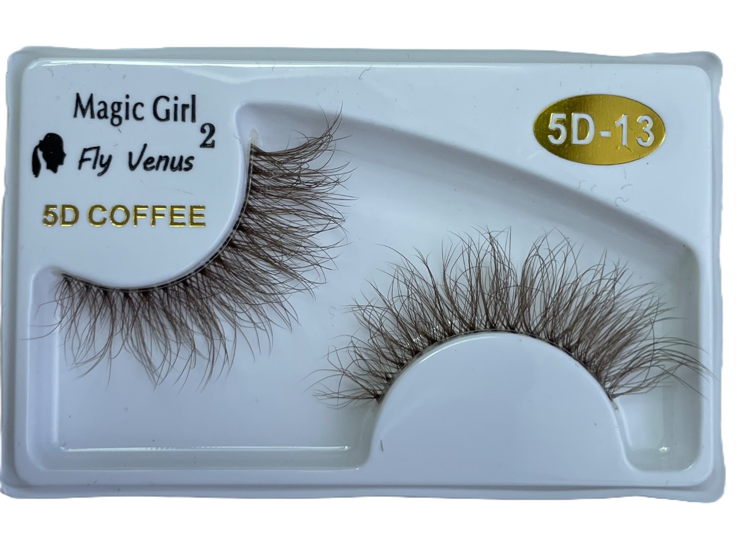 مژه جفتی 5D مجیک گرل سری Coffee کد 13