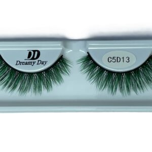 مژه جفتی رنگی دریمی در کد C5D13 رنگ سبز